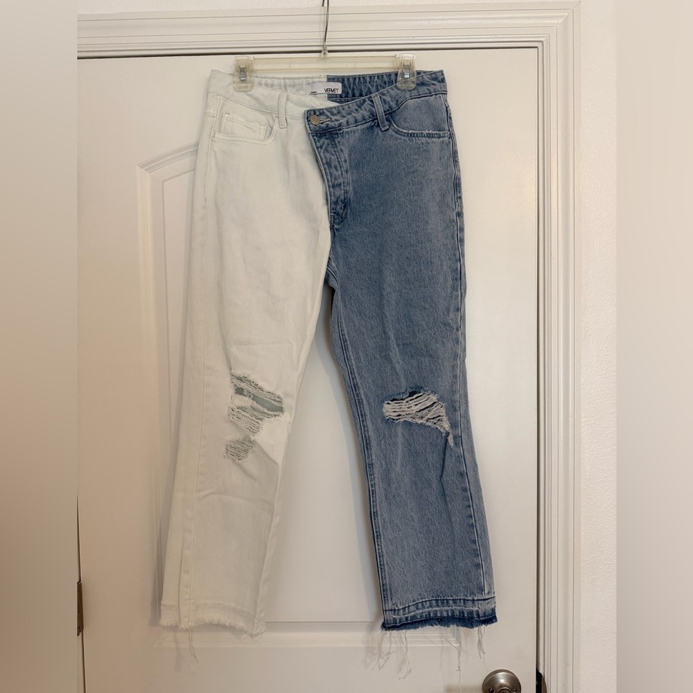 Vervet Two Tone Distressed Jeans